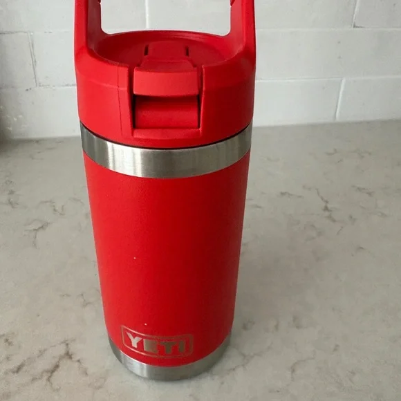 Brand New Yeti Rambler Jr 12 oz Kids Bottle Canyon Red - Picture 7 of 15